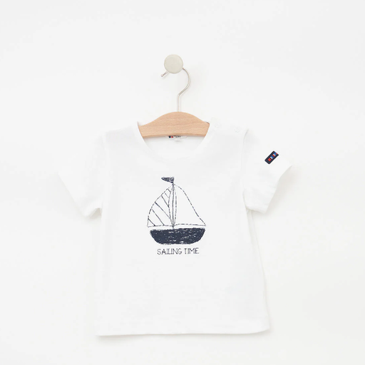 BATELA Short Sleeve Cotton T-Shirt with Short Set