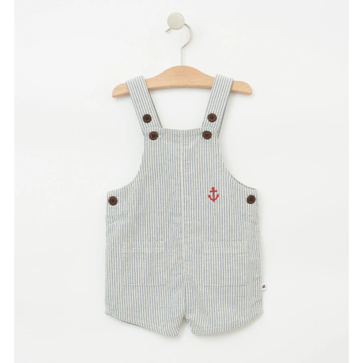 BATELA Dyed Cotton Short Overall