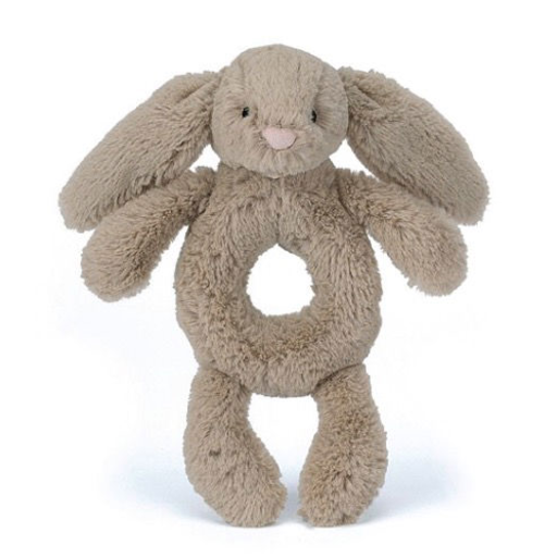 Jellycat Bashful Beige Bunny Ring Rattle