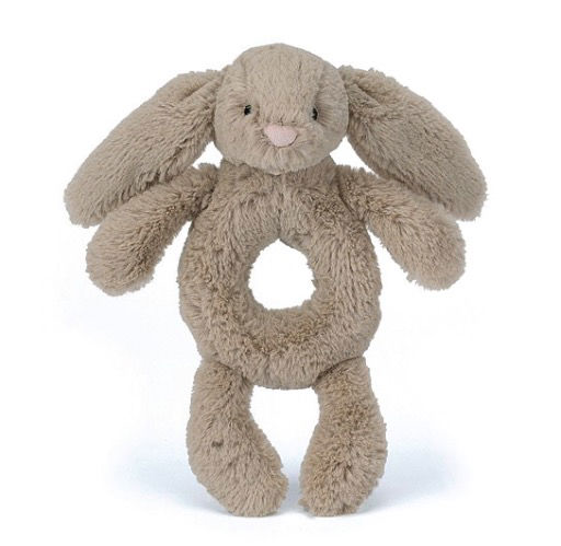 Jellycat Bashful Beige Bunny Ring Rattle