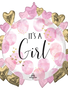 Baby Girl Watercolor Supershape 26" Balloon