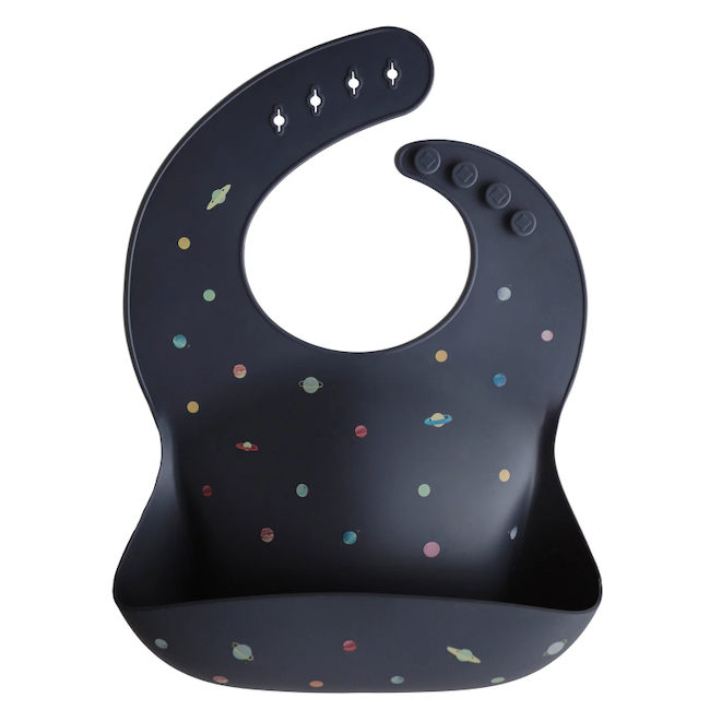 Mushie Silicone Baby Bib - Planets