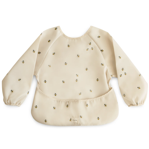 MUSHIE Long Sleeve Bib-Bees/6-24M