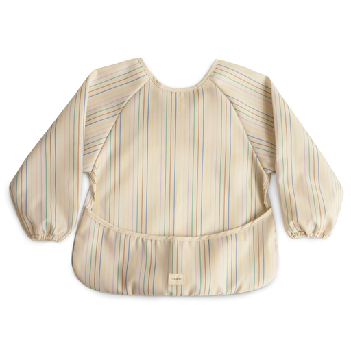 MUSHIE Long Sleeve Bib-Retro Stripes-6-24M