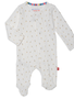 Magnetic Me Floral Organic Cotton Pointelle Magnetic Parent Favorite Footie