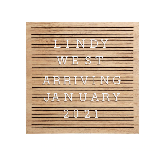 Pearhead Natural Wood Letterboard