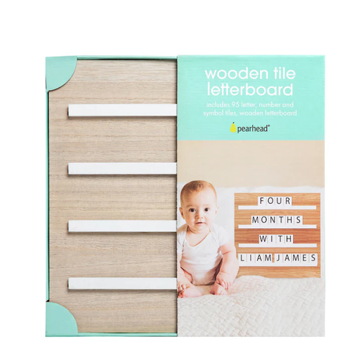 Pearhead Wooden Tile Letterboard