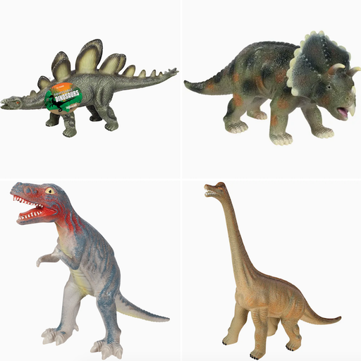 Toysmith Soft Dinosaurs, Assorted Styles