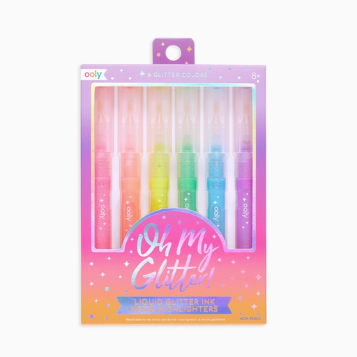Only Oh My Glitter! Neon Highlighters Set Of 6