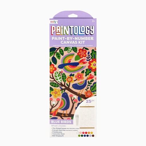 Only Paintology Paint By Number Canvas Kit - Blue Birds
