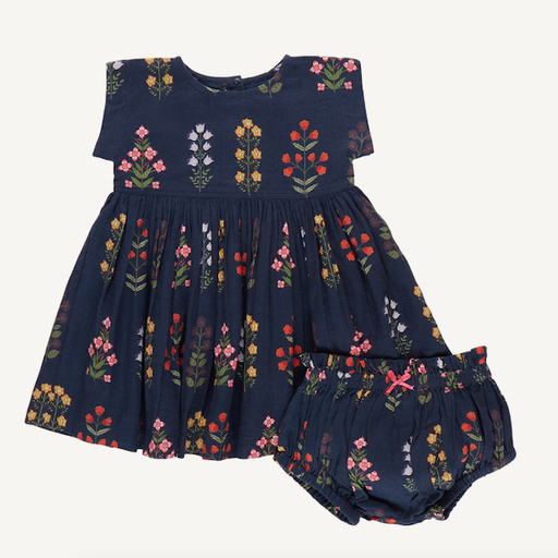 Pink Chicken Marie Dress Set - Navy Field Floral