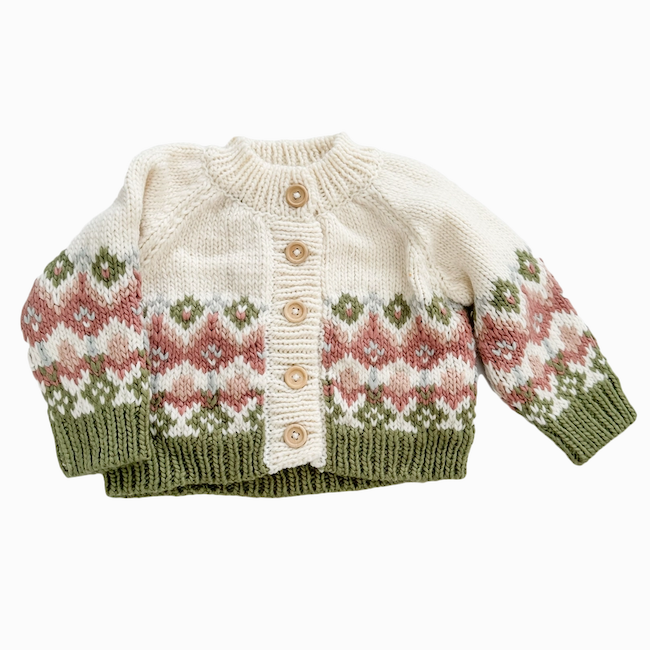 The Blueberry Hill Fairisle Knit Cardigan