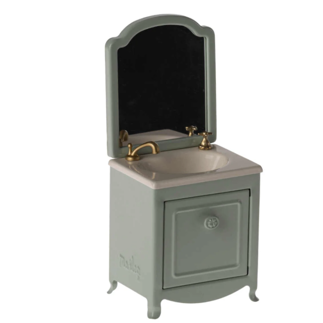 Maileg Sink Dresser, Mouse - Mint