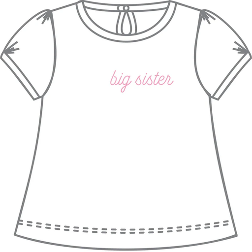Big Sister Embroidered Short Sleeve T-Shirt