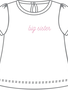 Big Sister Embroidered Short Sleeve T-Shirt