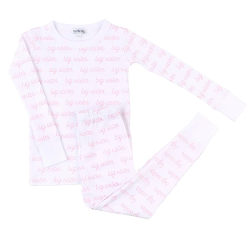 Big Sister Print Long Pajamas
