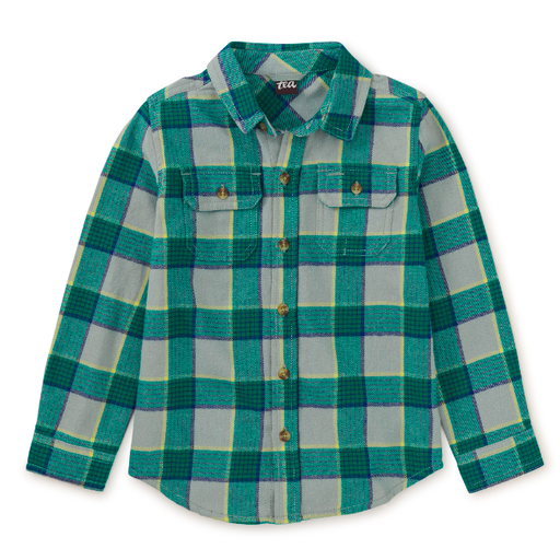 Tea Flannel Button Up Shirt