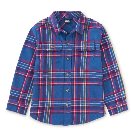 Tea Flannel Button Up Shirt