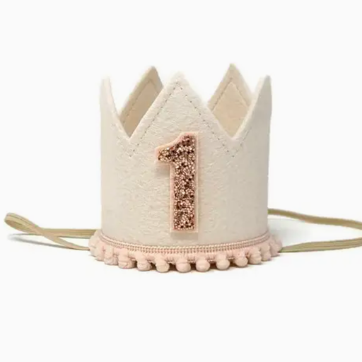 Little Blue Olive Linen Felt Crown