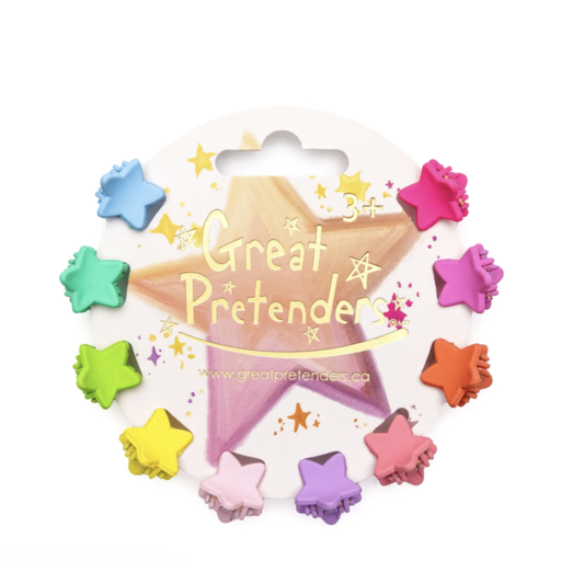Great Pretenders Rainbow Star Mini Hairclips