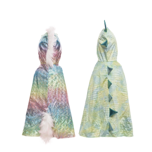 Great Pretenders Rainbow Reversible Unicorn/Dragon Cape