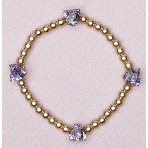 Great Pretenders Boutique Chic Amethyst Love Bracelet