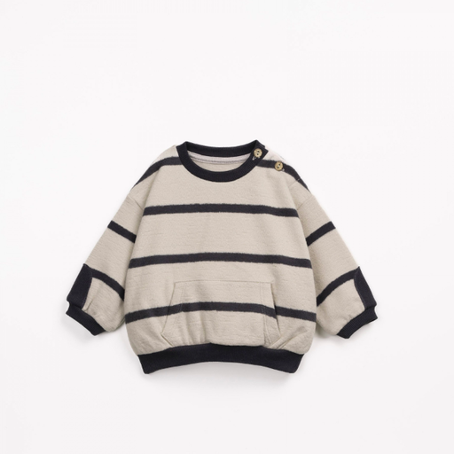 Play Up Striped Sweater with Shoulder Opening