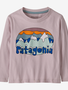 Patagonia Baby Long Sleeve Regenerative Organic Certified Cotton Graphic T-Shirt : Fitz Roy Flurries