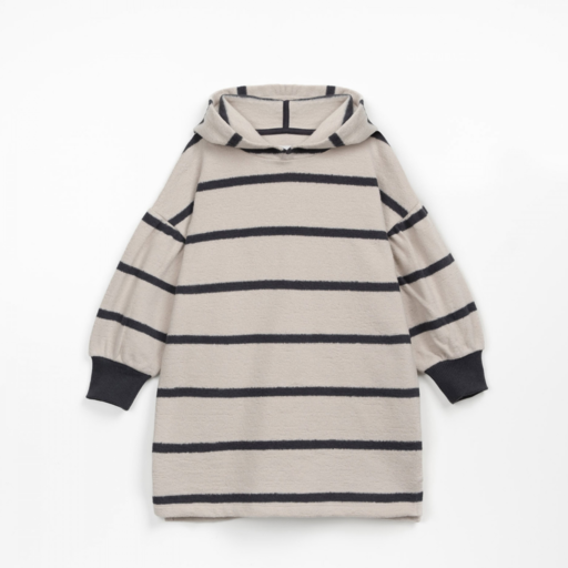 Play Up Striped Dress with Hoodie