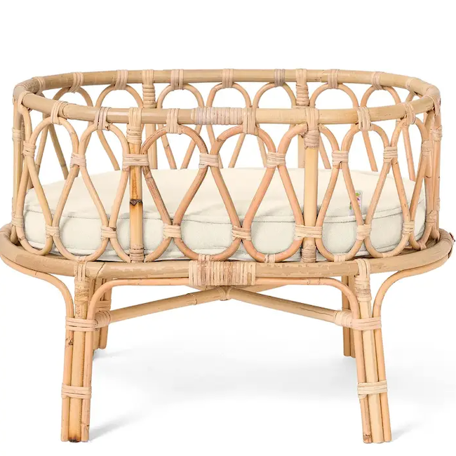 Poppie Toys Poppie Crib with White Mattress