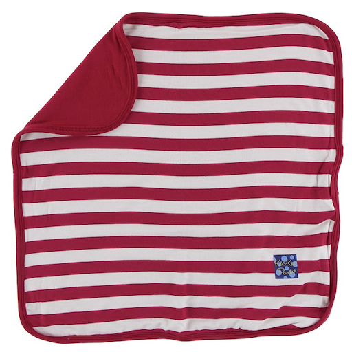 KICKEE PANTS PRINT BAMBOO LOVEY IN CANDY CANE STRIPE Bellaboo