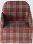 Maileg Mouse Chair, Red Checkered