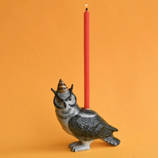 Camp Hollow Wise Horned Owl Cake Topper