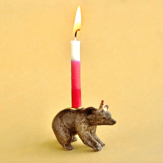 Camp Hollow Brown Bear Cake Topper