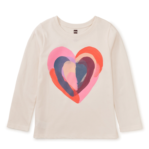 Tea Painted Heart Graphic Tee Size 6-9M