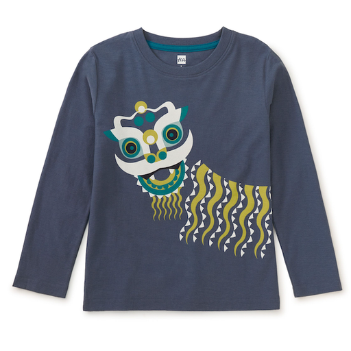 Tea New Years Lion Double Sided Tee