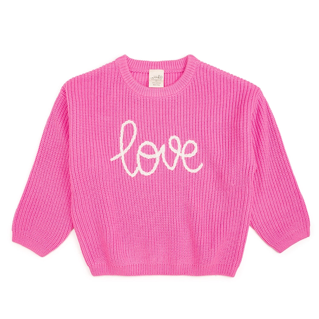 Sweet Wink Love Valentine's Day Knit Sweater