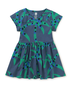Tea Short Sleeve Wrap Neck Dress