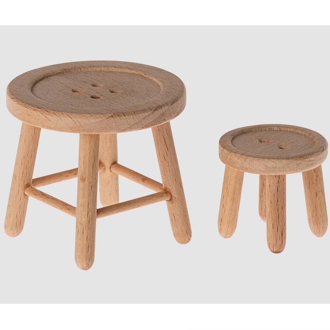 Maileg Table and stool set, Mouse