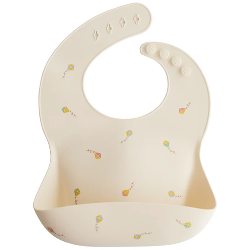 Mushie Silicone Baby Bib - Kites