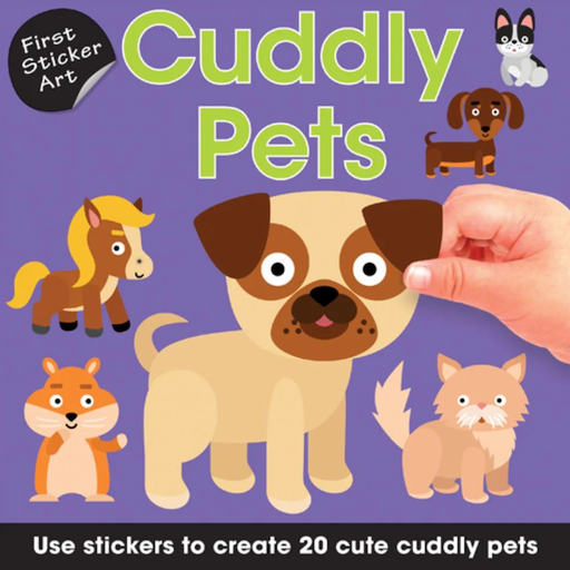 First Sticker Art: Cuddly Pets