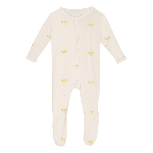 Kickee Pants Print Footie with 2 Way Zipper
