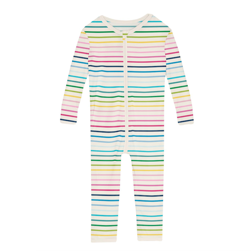 Kickee Pants Print Convertible Sleeper with Zipper