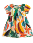 Tea Puff Sleeve Empire Dress