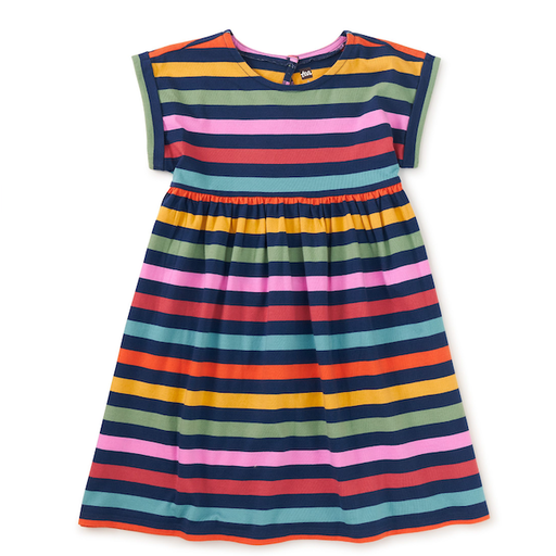 Tea Short Sleeve Empire Dress