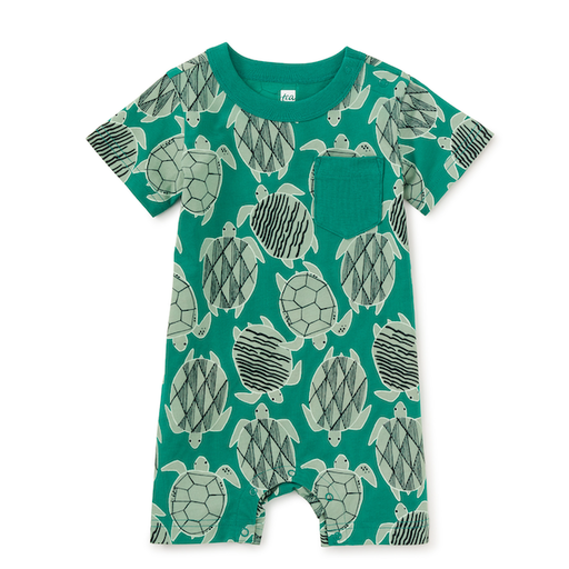 Tea Pocket Shortie Baby Romper