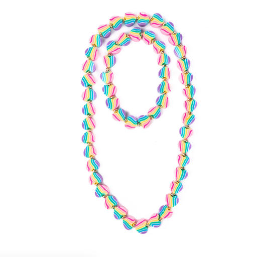 Great Pretenders Heart of Many Colors Necklace & Bracelet Set