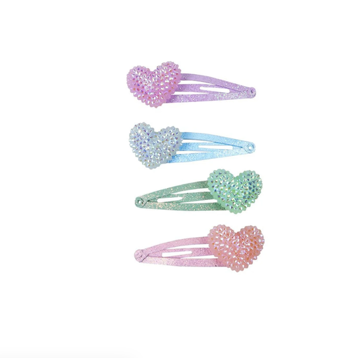 Great Pretenders Sparkle Heart Bobble Hair Clips