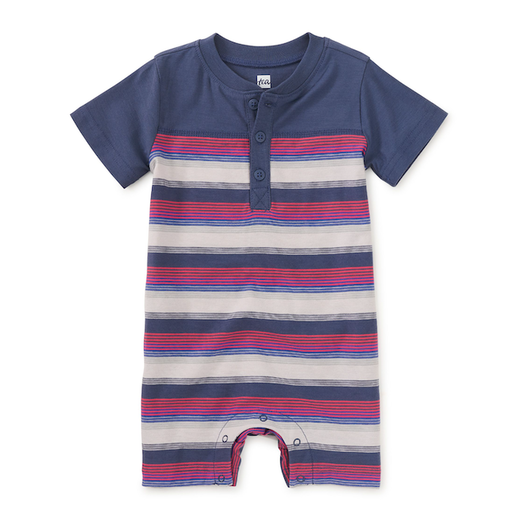 Tea Henley Baby Romper