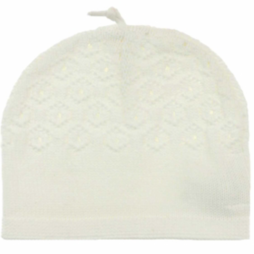 Angel Dear ANGEL DEAR POINTELLE HAT 6-12M